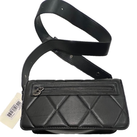 NWT Black Valentino Orlandi Crossbody Vegan Leather Hand Crafted - Picture 3 of 14